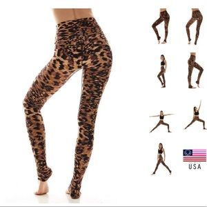k deer leopard leggings